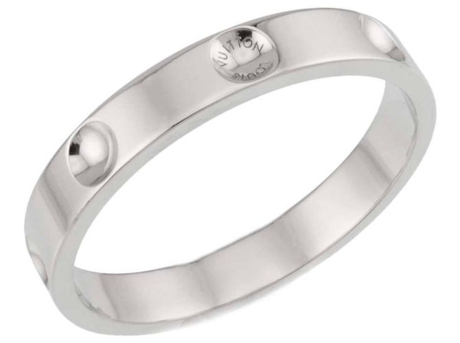 Louis Vuitton Alliance Empreinte #63 Ring Silber - Ansicht 5