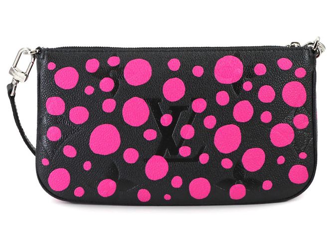 Louis Vuitton LV x YK Monogram Empreinte Multi Pochette Accessori Nero Fuschia Monogramma - vista 2