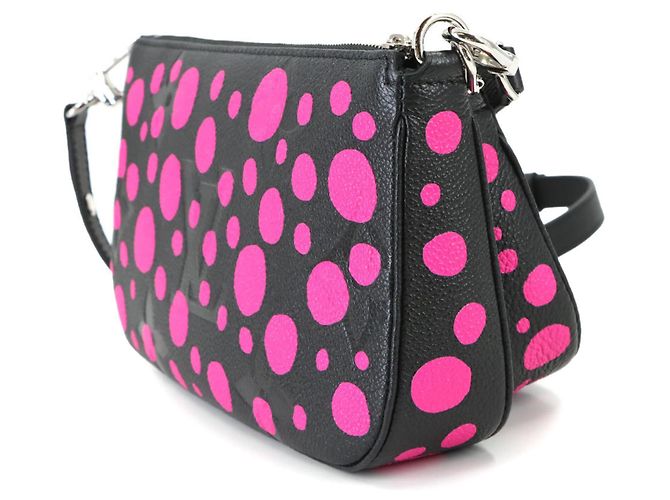 Louis Vuitton LV x YK Monogram Empreinte Multi Pochette Accessori Nero Fuschia Monogramma - vista 3