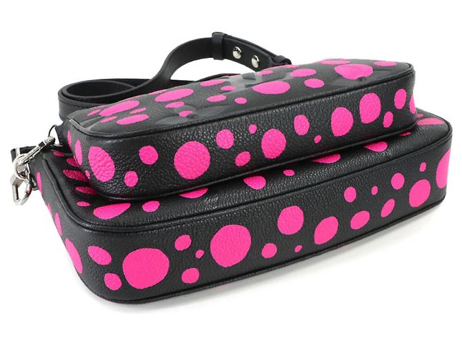 Louis Vuitton LV x YK Monogram Empreinte Multi Pochette Accessori Nero Fuschia Monogramma - vista 4