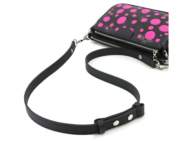 Louis Vuitton LV x YK Monogram Empreinte Multi Pochette Accessori Nero Fuschia Monogramma - vista 5