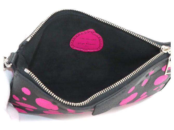 Louis Vuitton LV x YK Monogram Empreinte Multi Pochette Accessori Nero Fuschia Monogramma - vista 6