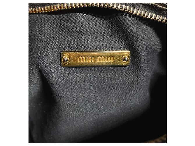 Borsa a Spalla Matelassé Miu Miu Nero - vista 8