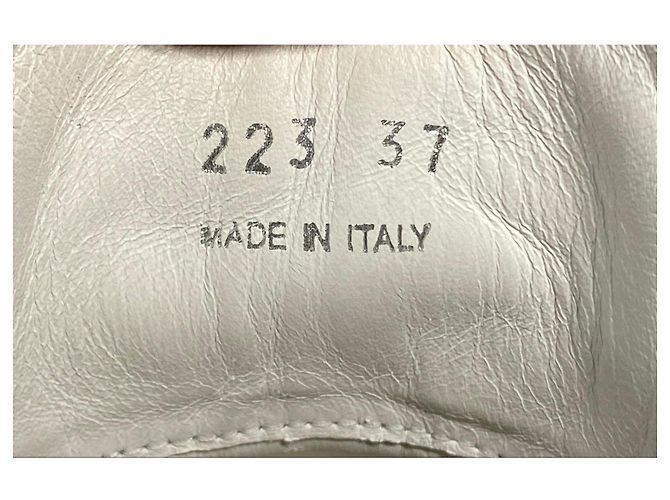 Sneakers in pelle bianca Prada Bianco - vista 6