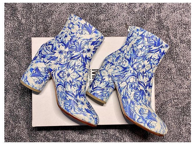 Autre Marque Botines Tabi Maison Margiela Blanco Azul - vista 3