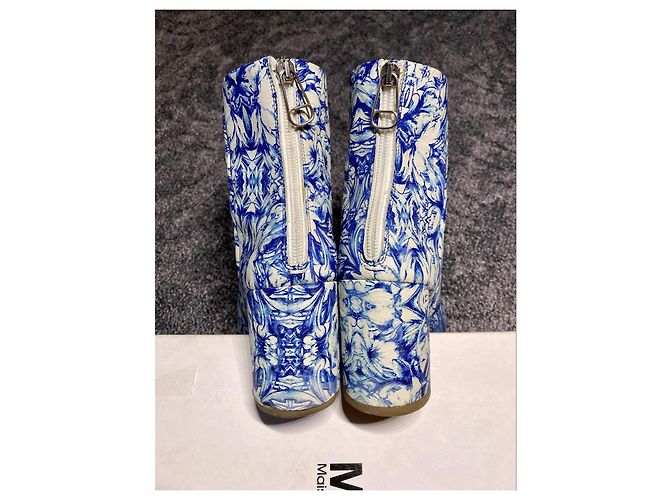 Autre Marque Botines Tabi Maison Margiela Blanco Azul - vista 4