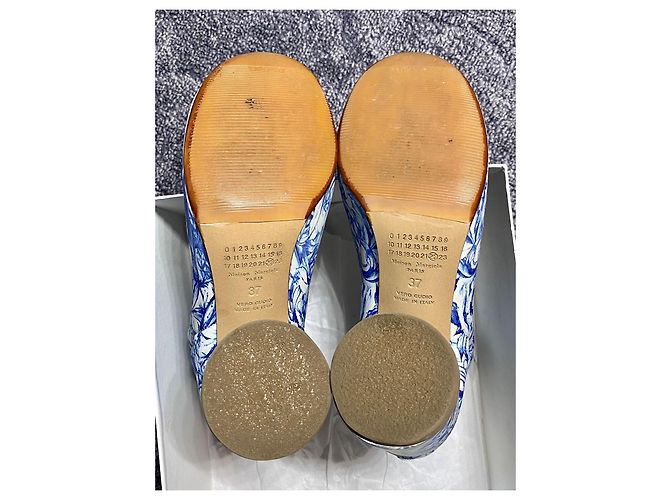 Autre Marque Botines Tabi Maison Margiela Blanco Azul - vista 8