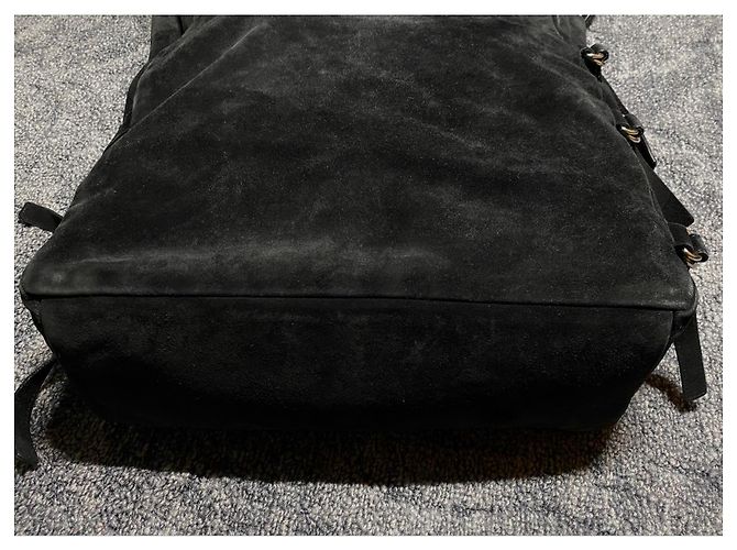 Vintage Wildleder-Handtasche Jil Sander Schwarz - Ansicht 5