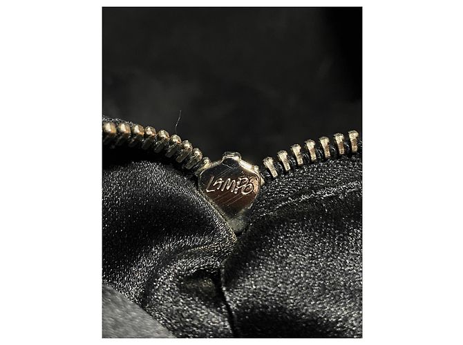 Vintage Wildleder-Handtasche Jil Sander Schwarz - Ansicht 8