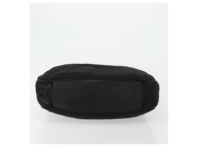 Borsa a Spalla Gucci Bamboo in Nylon Nero Argento 001 1577 Auth bs34590 - vista 5