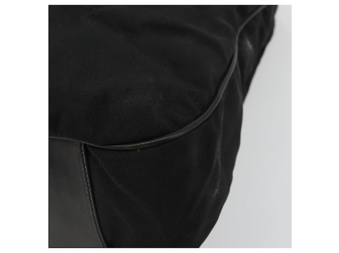Borsa a Spalla Gucci Bamboo in Nylon Nero Argento 001 1577 Auth bs34590 - vista 9