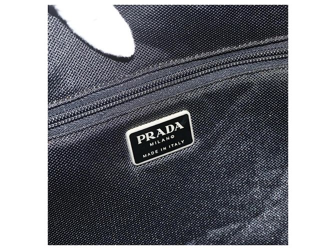 PRADA Alte Tote Tasche Nylon Hellblau Silber Auth am11438 - Ansicht 17