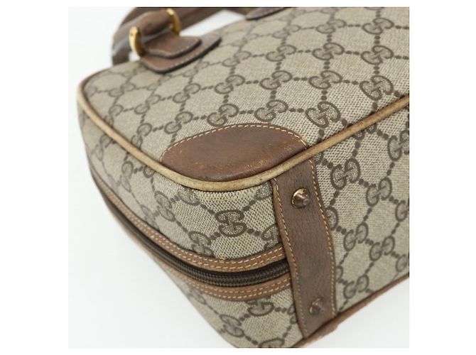 Gucci Borsa a mano GG Supreme in PVC beige e oro 000 58 0090 Auth 175308 D'oro - vista 15