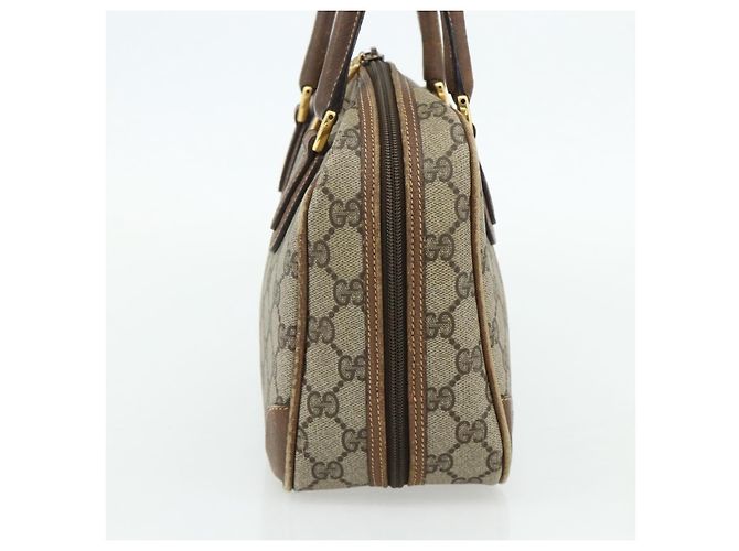 Gucci Borsa a mano GG Supreme in PVC beige e oro 000 58 0090 Auth 175308 D'oro - vista 3