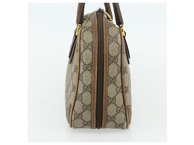 Gucci Borsa a mano GG Supreme in PVC beige e oro 000 58 0090 Auth 175308 D'oro - vista 4