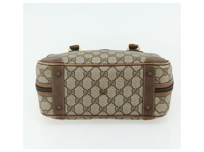 Gucci Borsa a mano GG Supreme in PVC beige e oro 000 58 0090 Auth 175308 D'oro - vista 5