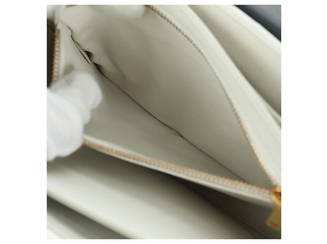 Céline Bolso de hombro Celine C Medium de cuero negro y dorado Auth mr2314SAV - vista 11