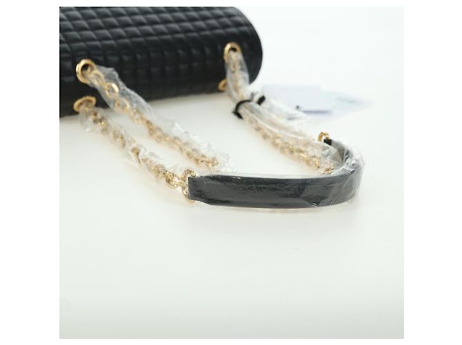 Céline Bolso de hombro Celine C Medium de cuero negro y dorado Auth mr2314SAV - vista 7
