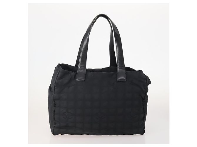 CHANEL Neue Reisetasche Nylon 3 Set Schwarz CC Auth ti3897 - Ansicht 10