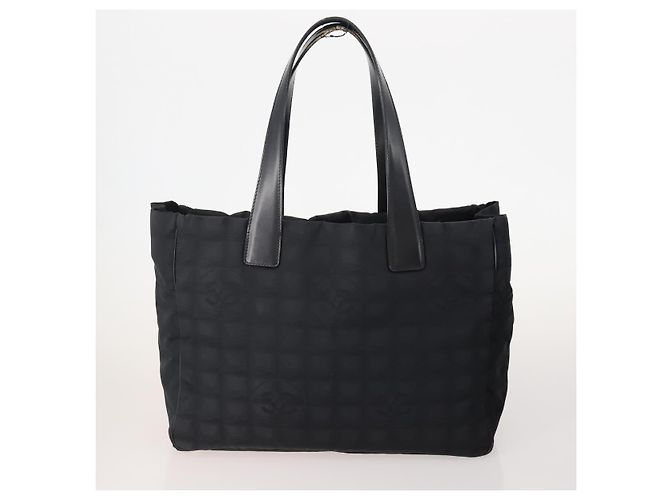 CHANEL Neue Reisetasche Nylon 3 Set Schwarz CC Auth ti3897 - Ansicht 2