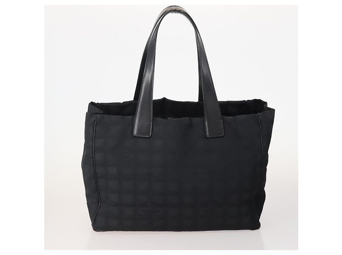 CHANEL Neue Reisetasche Nylon 3 Set Schwarz CC Auth ti3897 - Ansicht 3