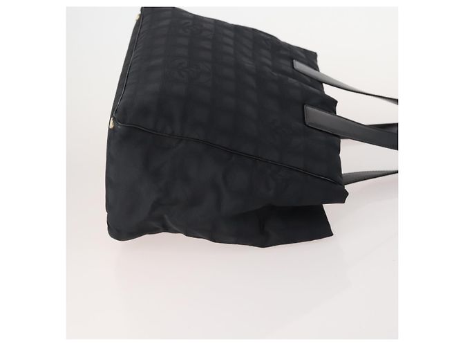 CHANEL Neue Reisetasche Nylon 3 Set Schwarz CC Auth ti3897 - Ansicht 4