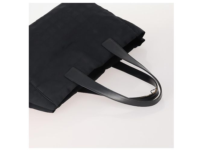 CHANEL Neue Reisetasche Nylon 3 Set Schwarz CC Auth ti3897 - Ansicht 5