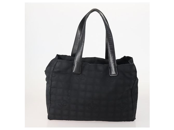 CHANEL Neue Reisetasche Nylon 3 Set Schwarz CC Auth ti3897 - Ansicht 9