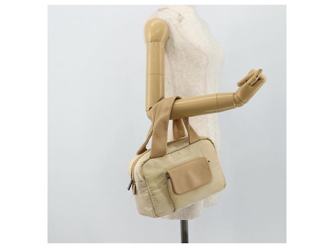 Borsa a Mano LOEWE in Pelle Beige Argento Auth ka4107 - vista 22