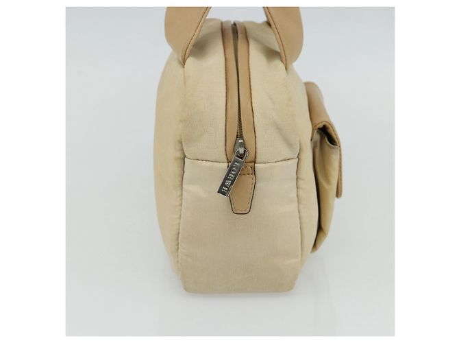 Borsa a Mano LOEWE in Pelle Beige Argento Auth ka4107 - vista 4