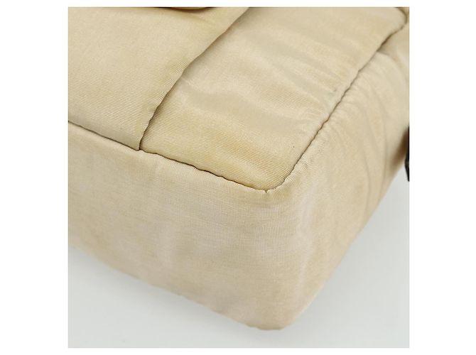 Borsa a Mano LOEWE in Pelle Beige Argento Auth ka4107 - vista 9