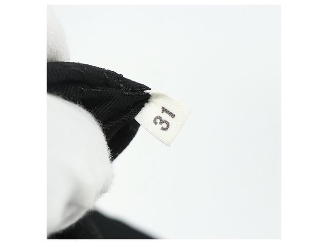 PRADA Borsa a mano in nylon nero argento Auth bs34642 - vista 12
