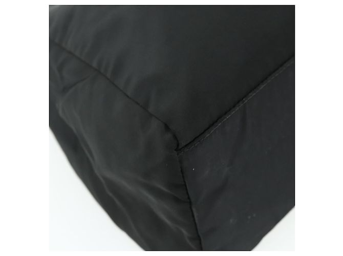 PRADA Borsa a mano in nylon nero argento Auth bs34642 - vista 16