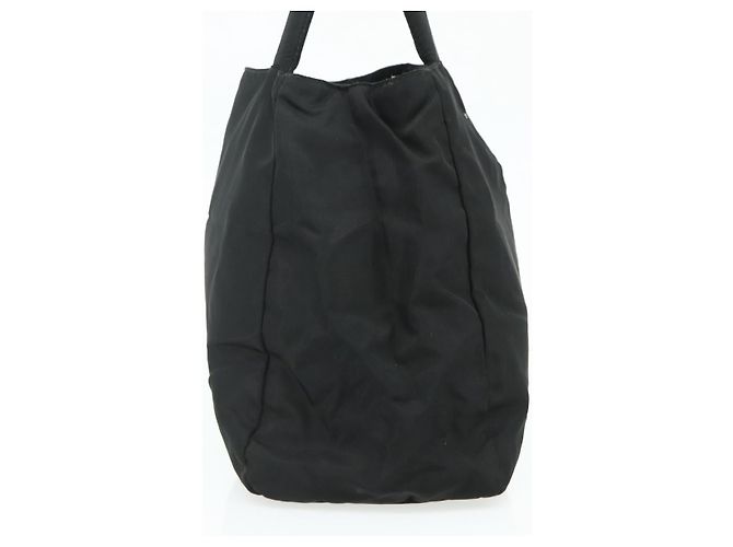 PRADA Borsa a mano in nylon nero argento Auth bs34642 - vista 3