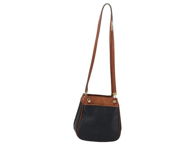 Borsa a Spalla in Pelle PVC Nera e Oro Auth bs34534 di BOTTEGA VENETA Nero D'oro - vista 13