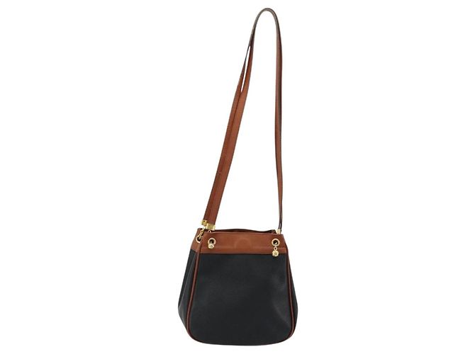 Borsa a Spalla in Pelle PVC Nera e Oro Auth bs34534 di BOTTEGA VENETA Nero D'oro - vista 2