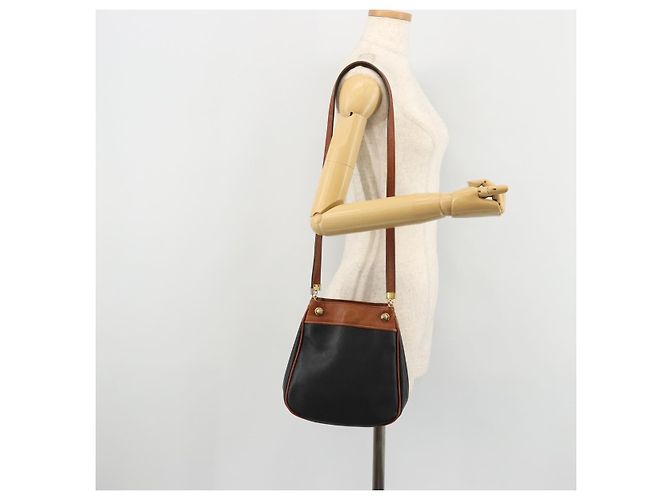 Borsa a Spalla in Pelle PVC Nera e Oro Auth bs34534 di BOTTEGA VENETA Nero D'oro - vista 22