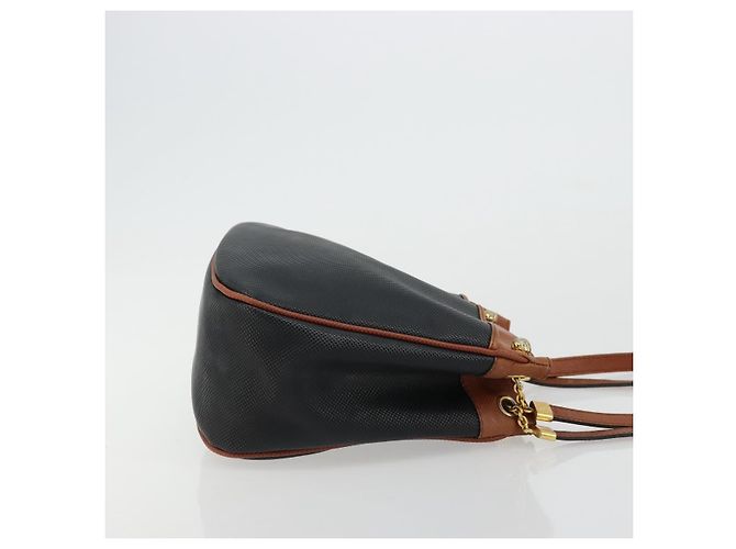 Borsa a Spalla in Pelle PVC Nera e Oro Auth bs34534 di BOTTEGA VENETA Nero D'oro - vista 3