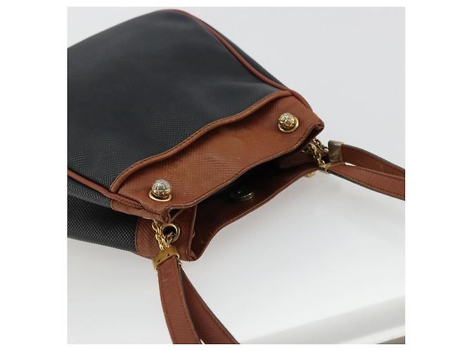 Borsa a Spalla in Pelle PVC Nera e Oro Auth bs34534 di BOTTEGA VENETA Nero D'oro - vista 6
