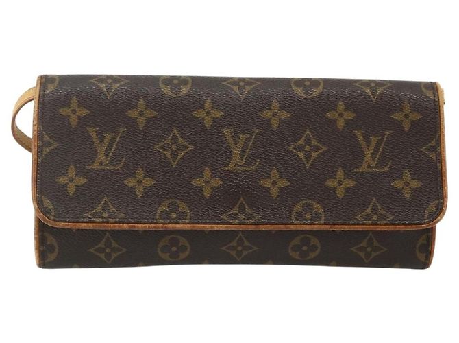 LOUIS VUITTON Pochette Twin GM Monogram Borsa a Spalla M51852 LV Auth bs34626 Monogramma - vista 13