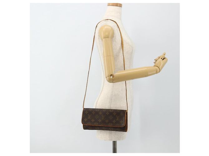 LOUIS VUITTON Pochette Twin GM Monogram Borsa a Spalla M51852 LV Auth bs34626 Monogramma - vista 23