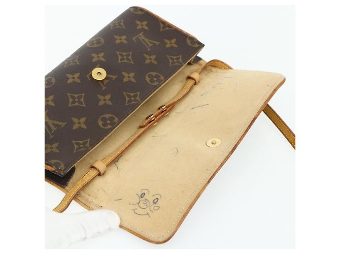LOUIS VUITTON Pochette Twin GM Monogram Borsa a Spalla M51852 LV Auth bs34626 Monogramma - vista 8