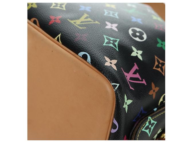 Noe LOUIS VUITTON Bolsa Petit Noé Monograma Multicolor Negro M42230 LV Auth 176094V - vista 16