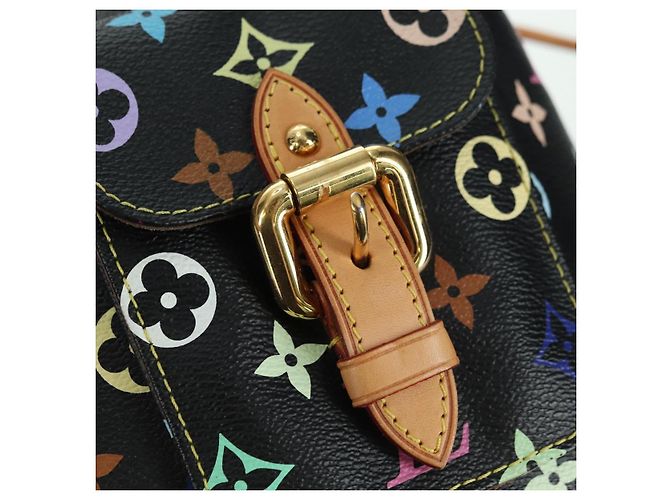 Noe LOUIS VUITTON Bolsa Petit Noé Monograma Multicolor Negro M42230 LV Auth 176094V - vista 17