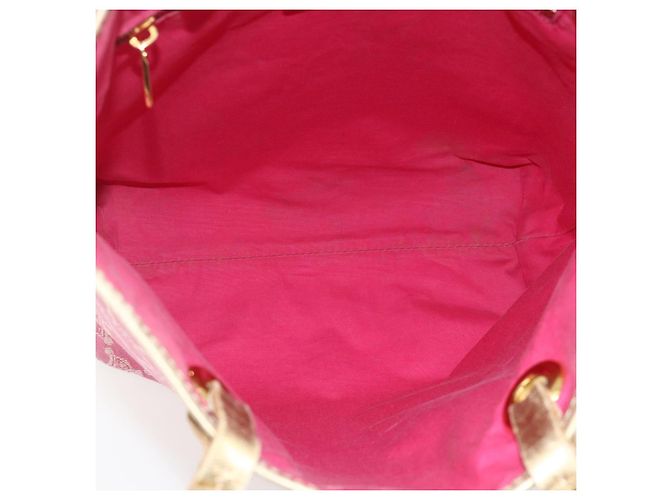 Céline CELINE Paris Macadam Canvas Tote Bag Denim Rosa Gold Auth 177444A Pink Golden - Ansicht 10