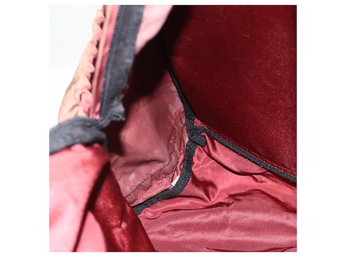 PRADA Backpack Nylon Red Silver Auth 176229 Silvery - view 23