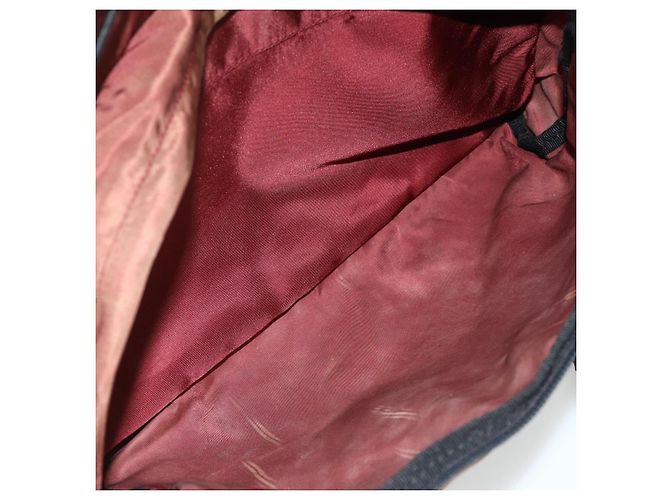 PRADA Backpack Nylon Red Silver Auth 176229 Silvery - view 24