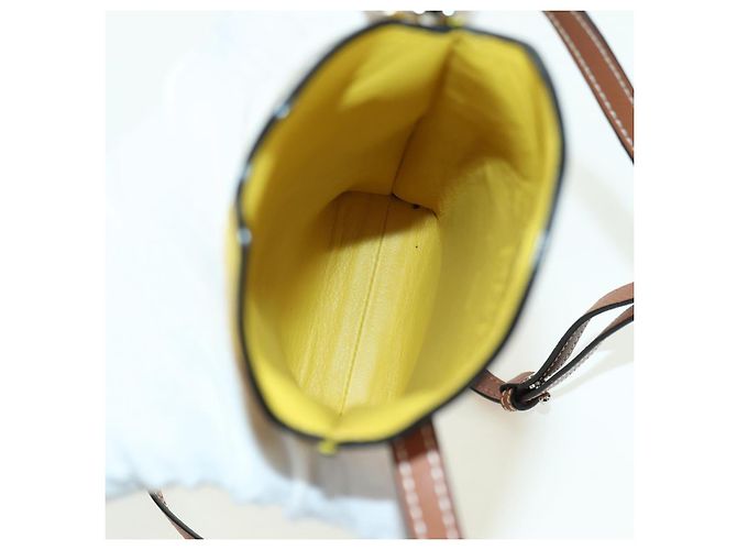 LOEWE - Borsa Totoro Medium Gate Pocket in pelle gialla Auth 167254SM di Studio Ghibli Giallo - vista 10
