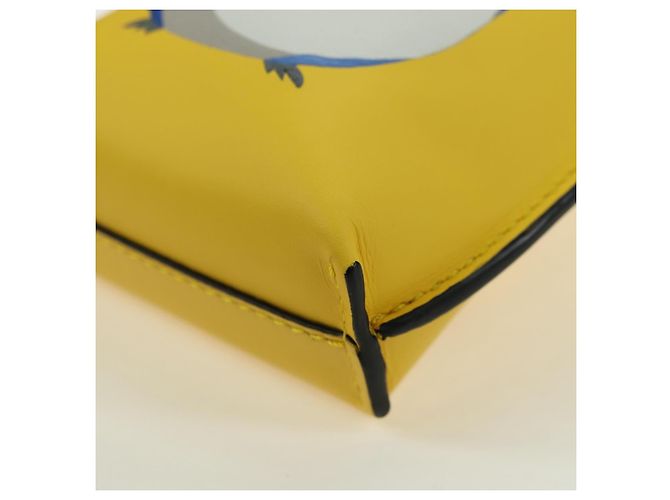 LOEWE - Borsa Totoro Medium Gate Pocket in pelle gialla Auth 167254SM di Studio Ghibli Giallo - vista 15