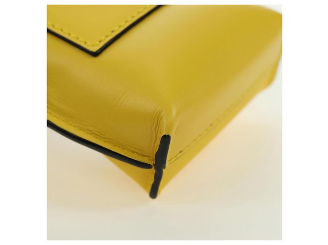LOEWE - Borsa Totoro Medium Gate Pocket in pelle gialla Auth 167254SM di Studio Ghibli Giallo - vista 16